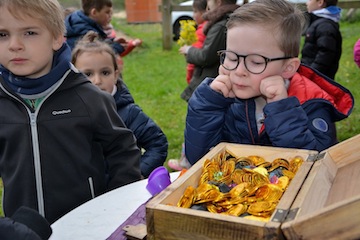 coffre aux pièces d'or au verger d'asnières sur oise