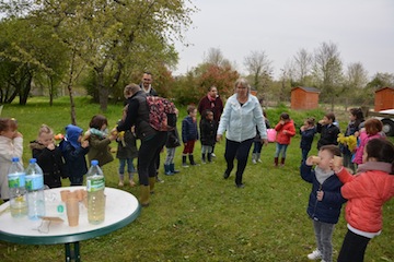 Petite collation avant de partir à la chasse au trésor