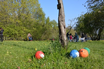 le verger d'asnières sur oise est un jeu de l'oie grandeur nature