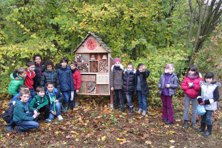 les enfants d'Asnières visitent le verger